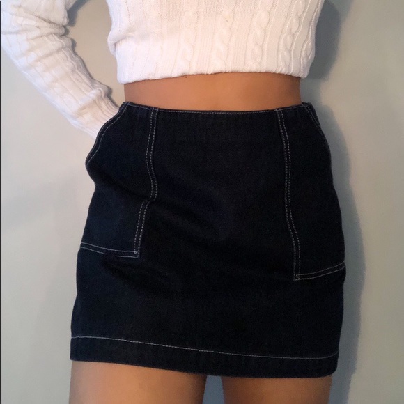 TOMMY HILFIGER VINTAGE DENIM SKIRT - Picture 4 of 4